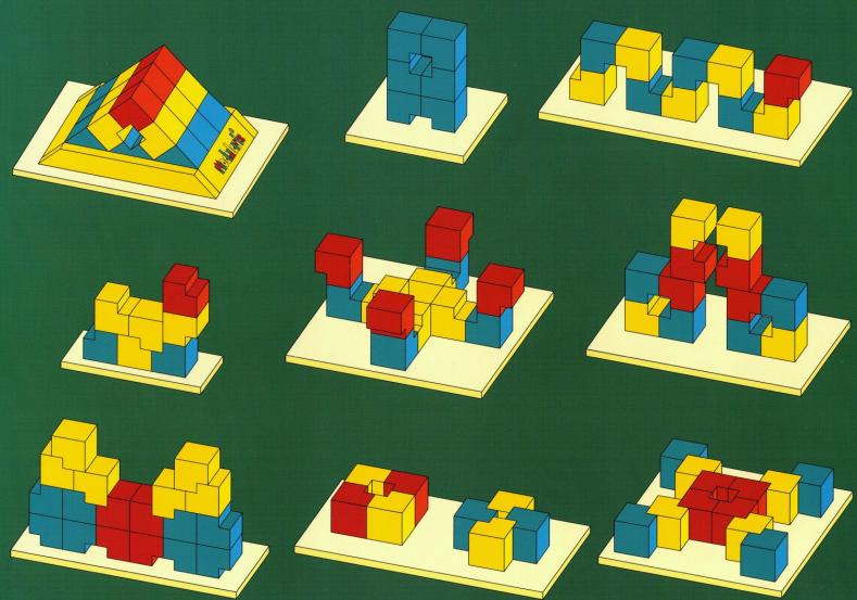 Orientalische Pyramide - Bilder Seite 1 - räumliches Legespiel / Modularix-System mit 18 Bauelementen zur Förderung von Motorik, Konzentration und dreidimensionalen Denken Orientalische Pyramide - Bilder Seite 1 - für Kinder und Senioren