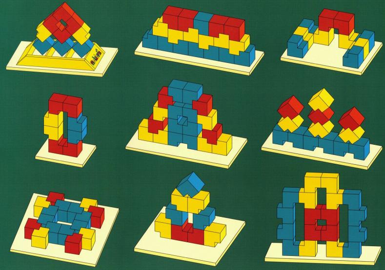Orientalische Pyramide - Bilder Seite 2 - räumliches Legespiel / Modularix-System mit 18 Bauelementen zur Förderung von Motorik, Konzentration und dreidimensionalen Denken Orientalische Pyramide - Bilder Seite 2 - für Kinder und Senioren