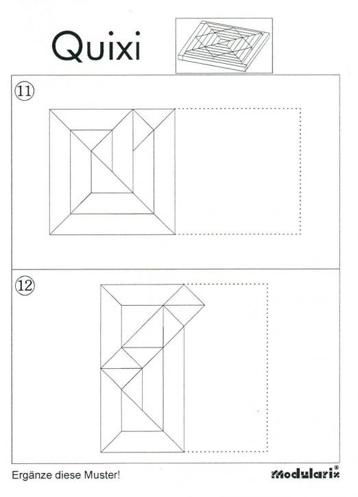 Modularix Quixi - Muster 11, 12 - für Kinder und Senioren