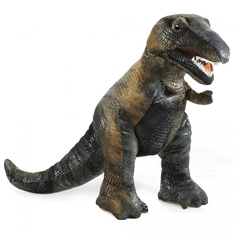 T-Rex Handpuppe - Folkmanis - bespielbar sind Maul und Vorderbeine