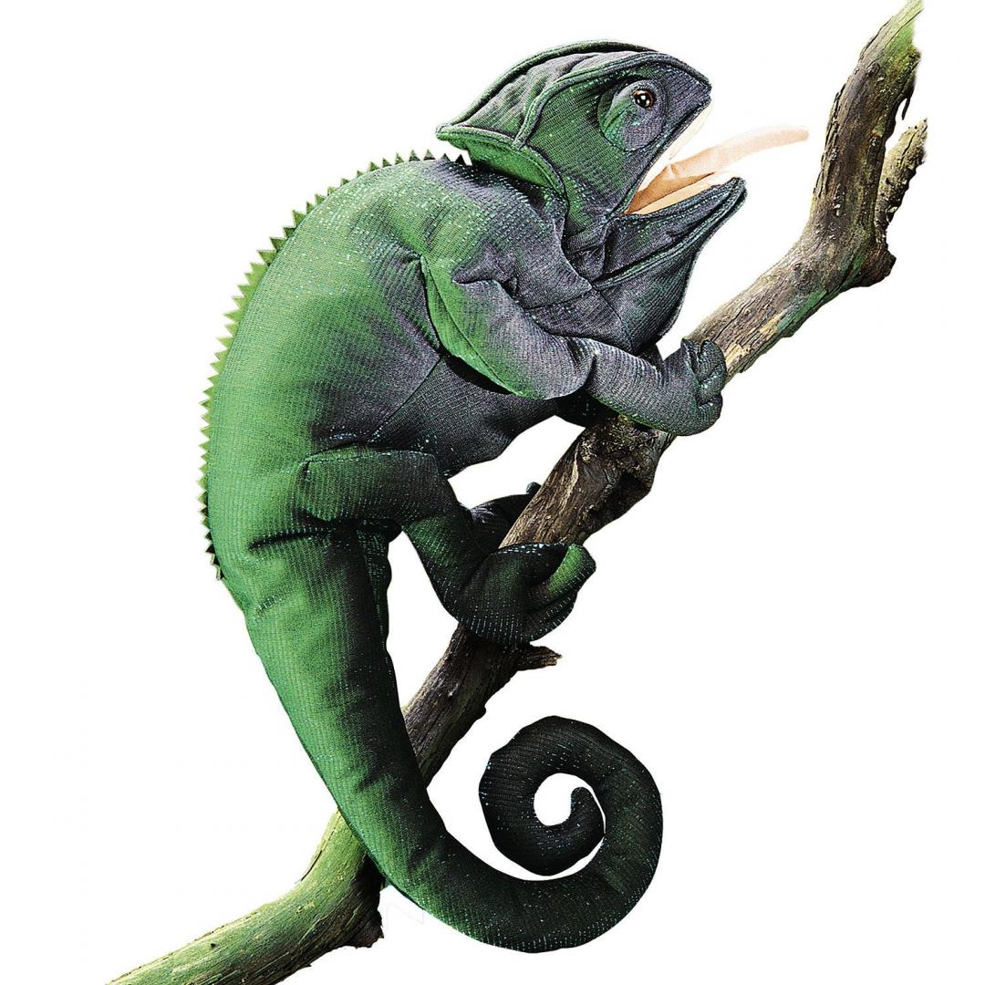 Chamaeleon Handpuppe Folkmanis
