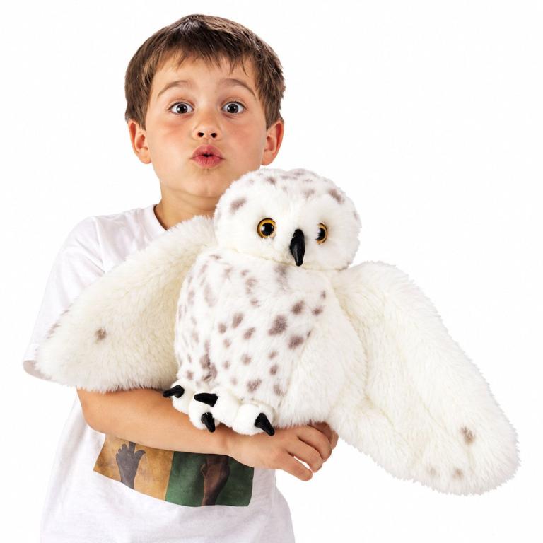 Schnee-Eule Handpuppe Folkmanis