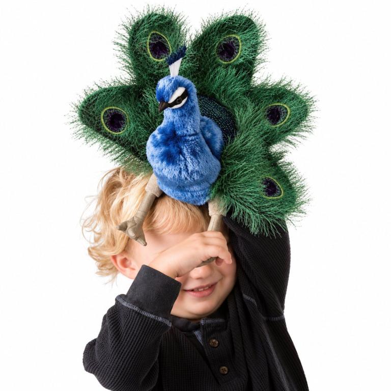 Pfau Küken Folkmanis Handpuppen