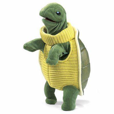 Schildkröte mit Rollkragen - Handpuppe Folkmanis