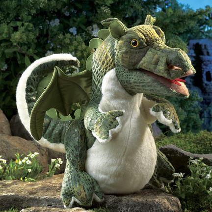 Handpuppe - original Folkmanis - Baby-Drache