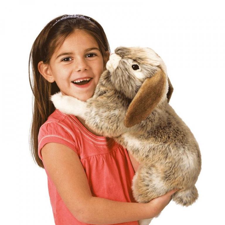 Tier-Handpuppe von Folkmanis - Hängeohrhase