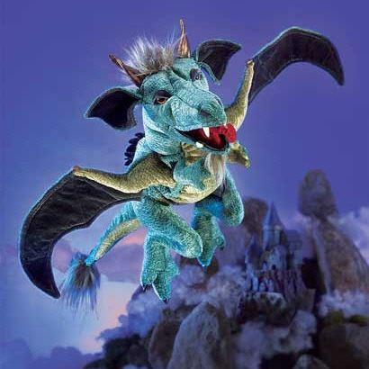 Handpuppe - original Folkmanis - Himmelsdrache