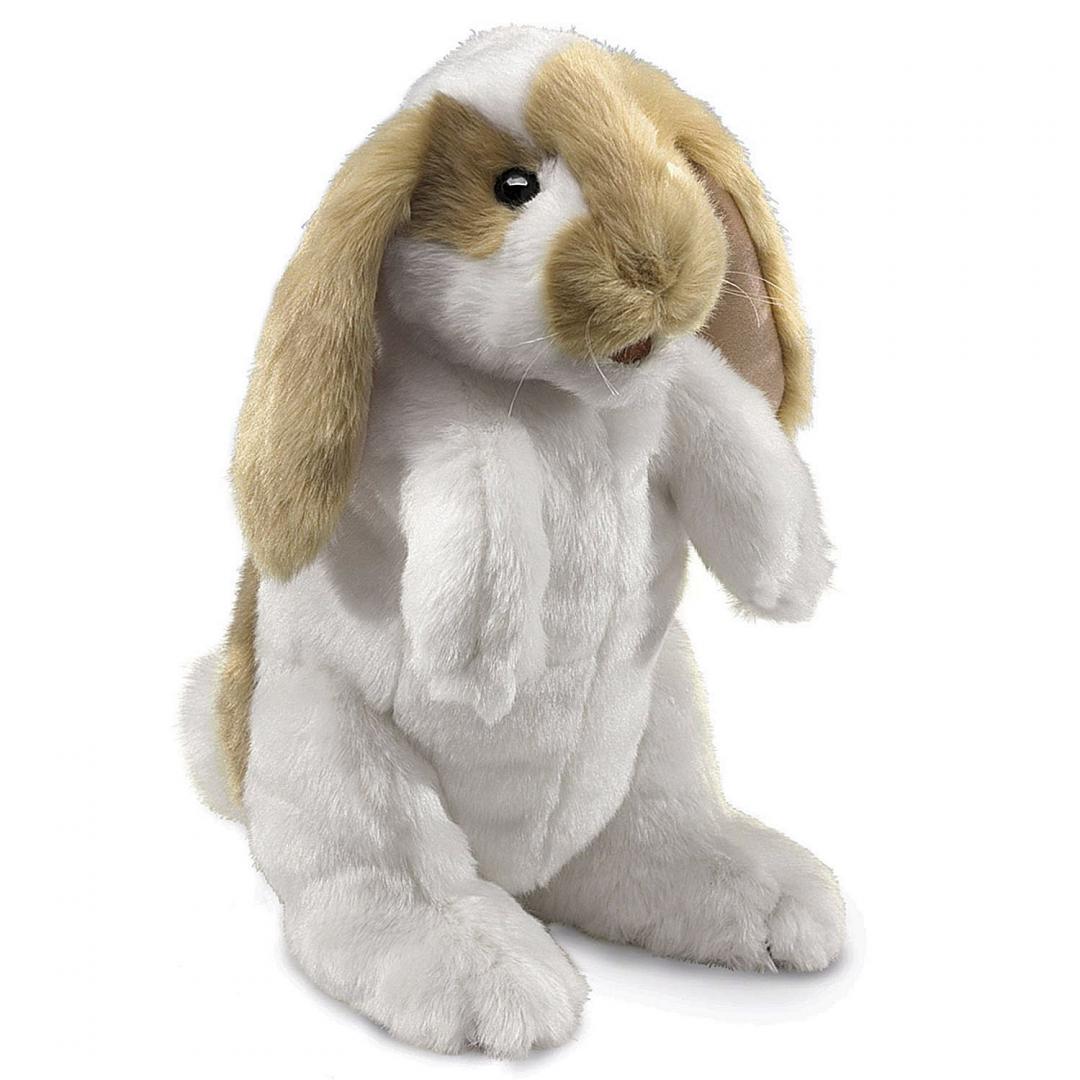 Hängeohrhase stehend Handpuppe Folkmanis