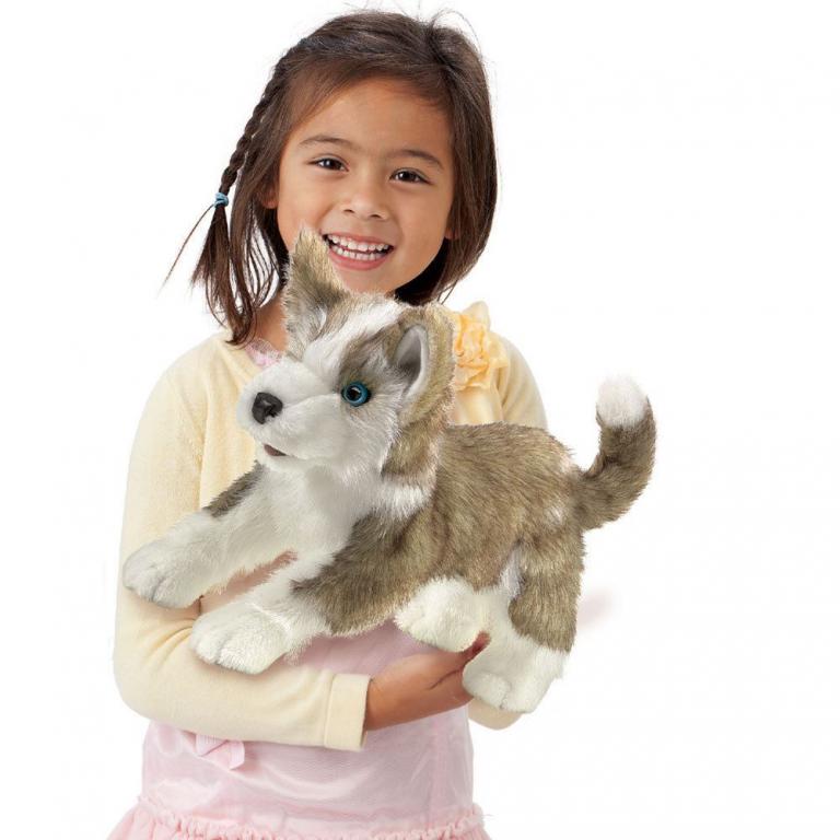Tier-Handpuppe von Folkmanis - Wolfjunges