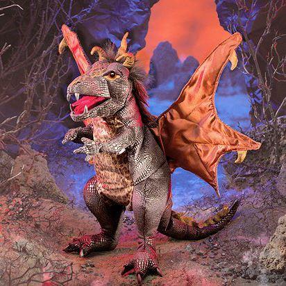 Tier-Handpuppe von Folkmanis - Drache