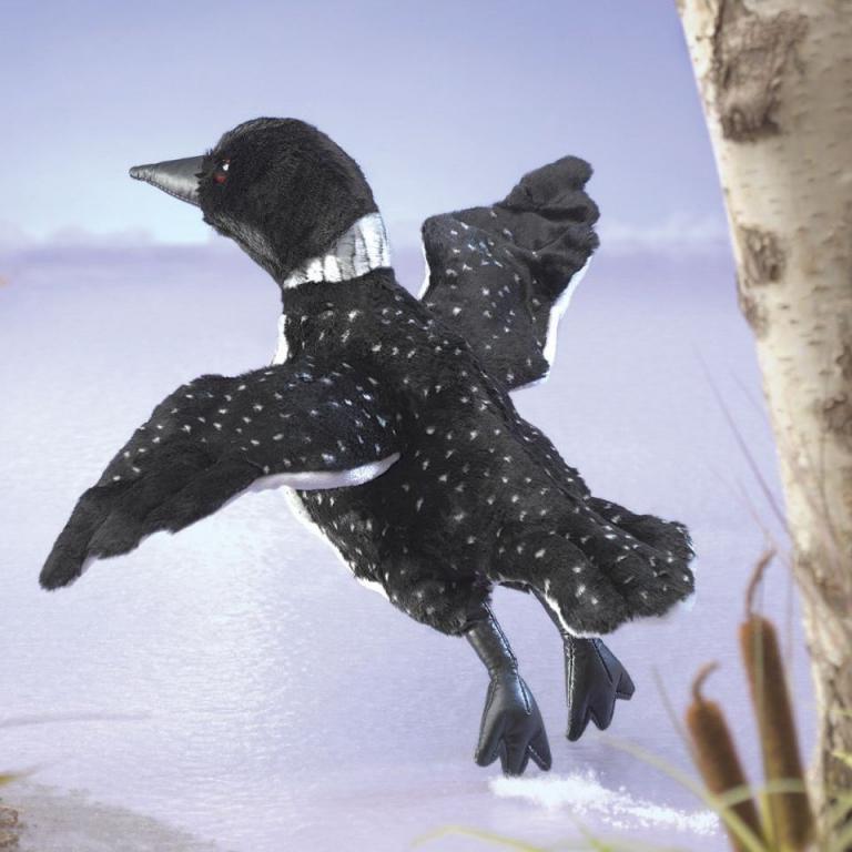 Tier-Handpuppe von Folkmanis - Seetaucher Vogel