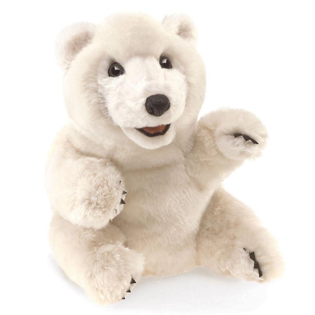 Eisbär Folkmanis Handpuppe