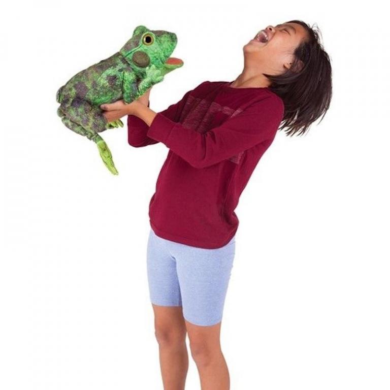 Handpuppe - original Folkmanis - Metamorphose Frosch