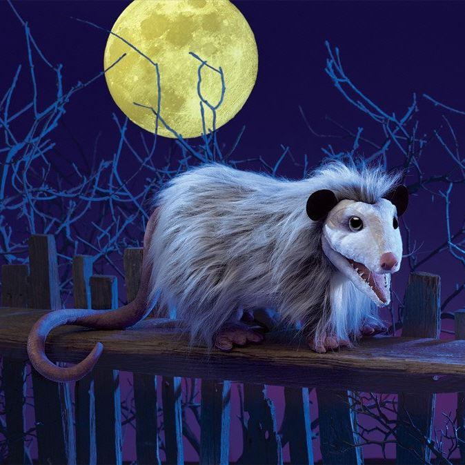 Handpuppe - original Folkmanis - Opossum bei Nacht