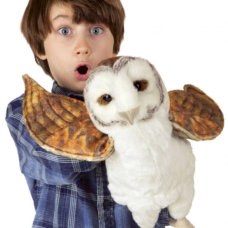 Schleiereule Folkmanis Handpuppe