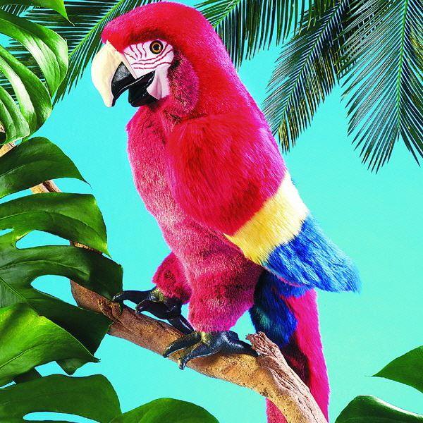 Tier-Handpuppe von Folkmanis - Papagei