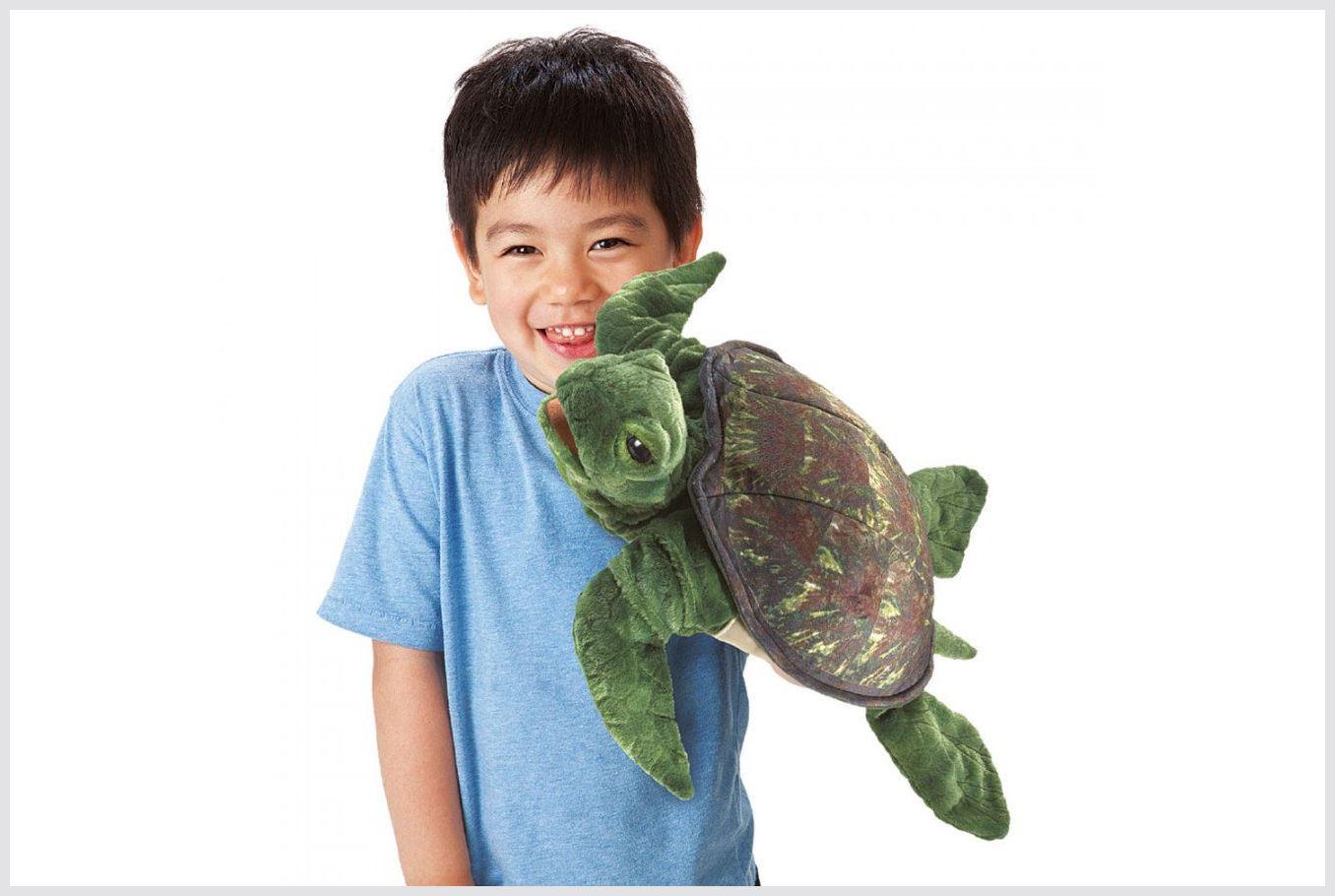 Tier-Handpuppe von Folkmanis - Schildkröte