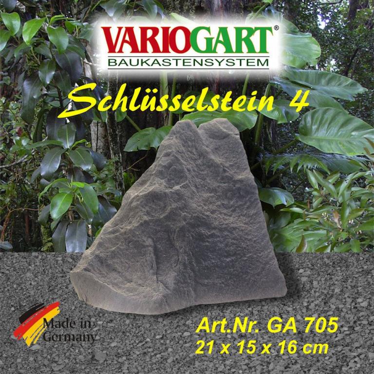 Schlüsselstein 4 - in Bruchstein-Optik