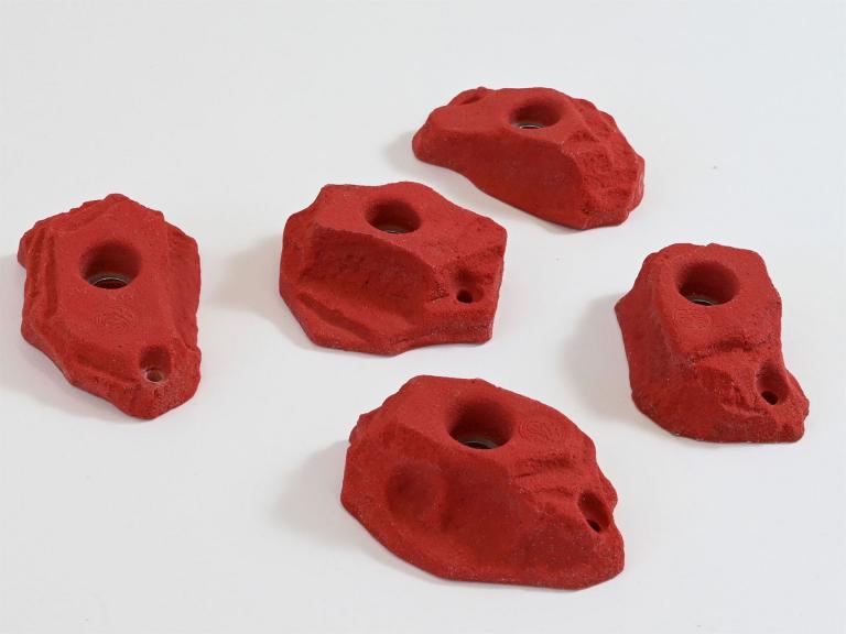 Sportklettergriffe Ried - rot - für anspruchsvolle Kletterer