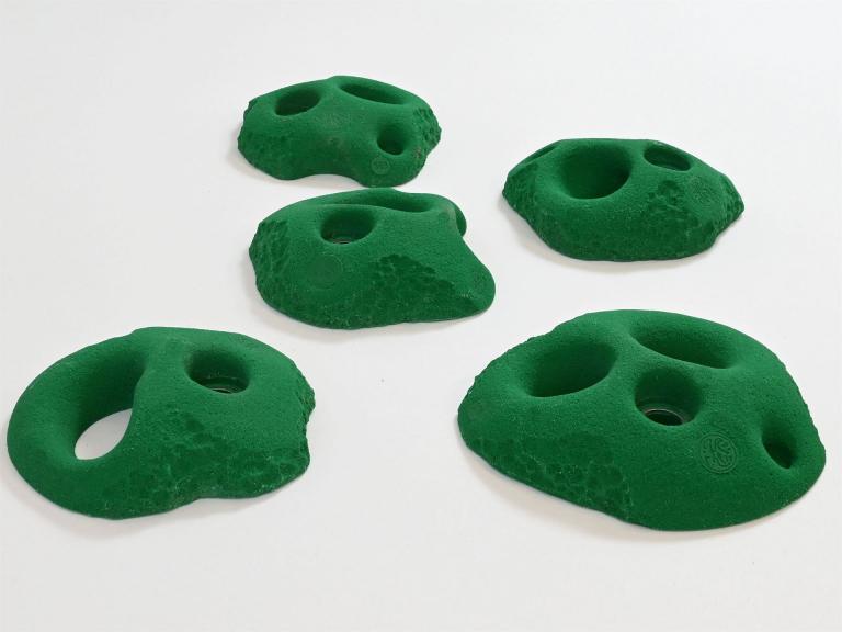 Sportklettergriffe Stupp - grün - für anspruchsvolle Kletterer