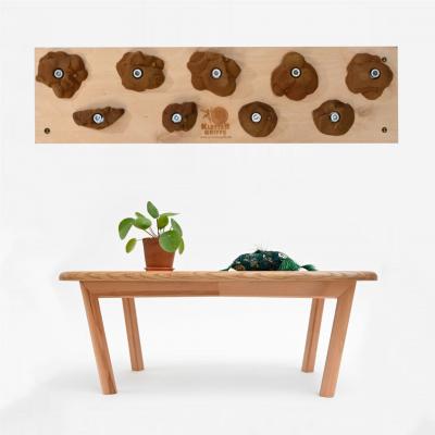 Trainingsboard für zuhause - stabiles Kletterboard mit 9/10 Klettergriffen