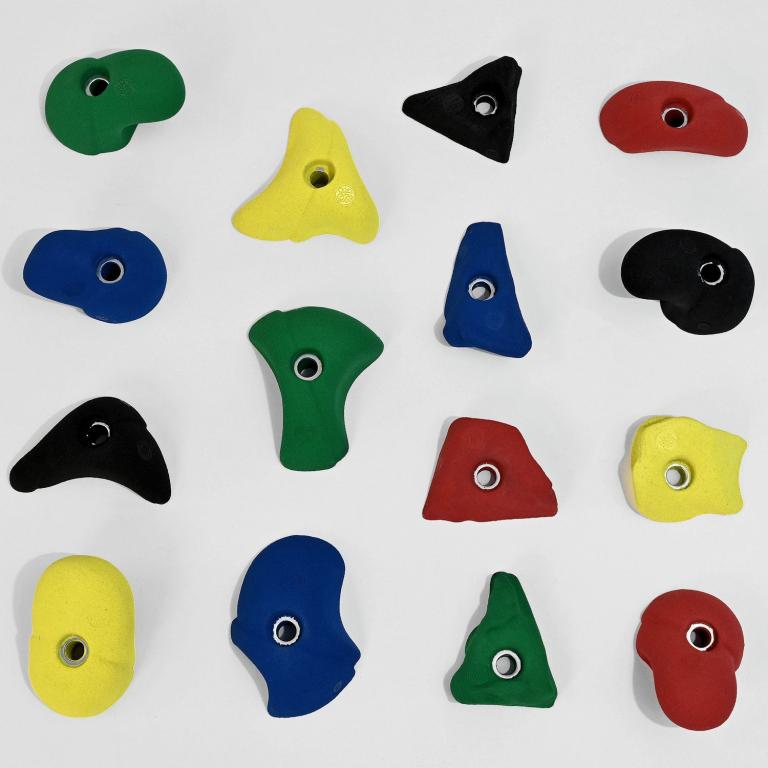 Allround-Base 2 -Klettergriffe - die Klettergriffe sind für mittelschwere Kletterrouten vorgesehen