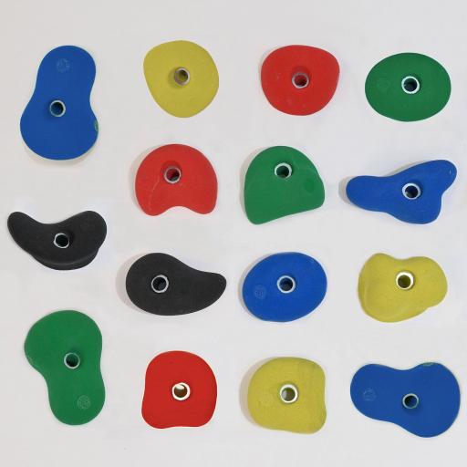 Allround-Easy 2-Klettergriffe - die Klettergriffe sind gut händelbar und somit für Kinder und Anfänger bestens geeignet