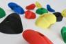 Allround Klettergriffe Easy bunt - die Klettergriffe sind gut händelbar und somit für Kinder und Anfänger bestens geeignet