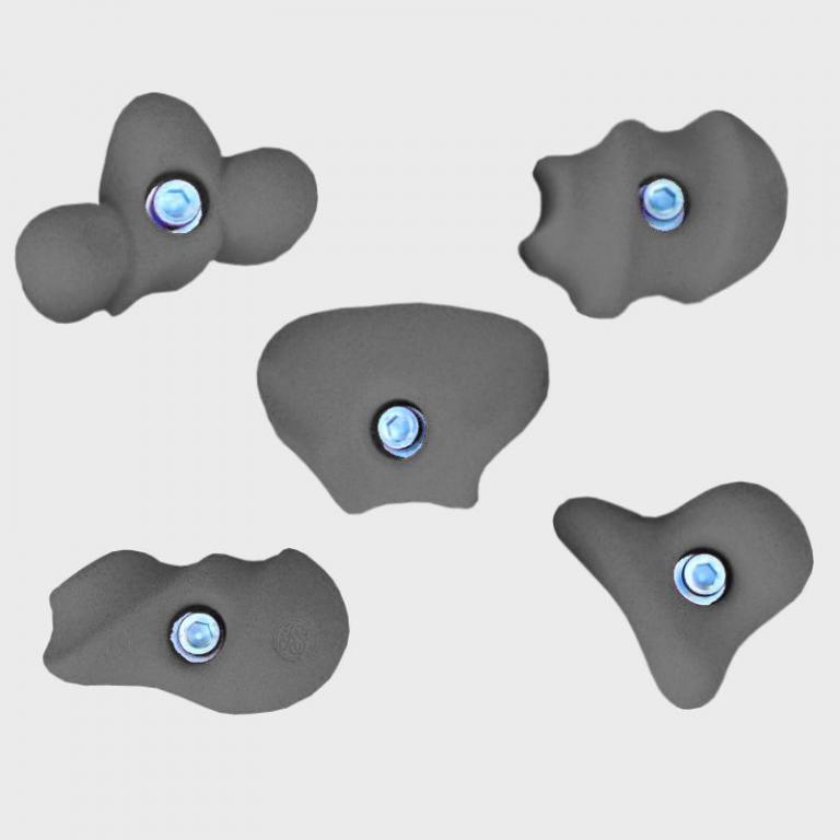 Klettergriffe-Erweiterung-Rosst- grau - Klettergriffe zur Ergänzung