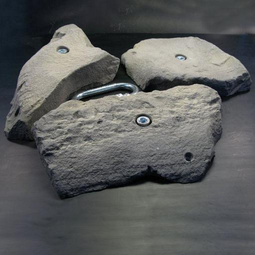 Klettergriffe-Set-Naturstein-Balmstein - naturgetreue Klettergriffe in Steinoptik