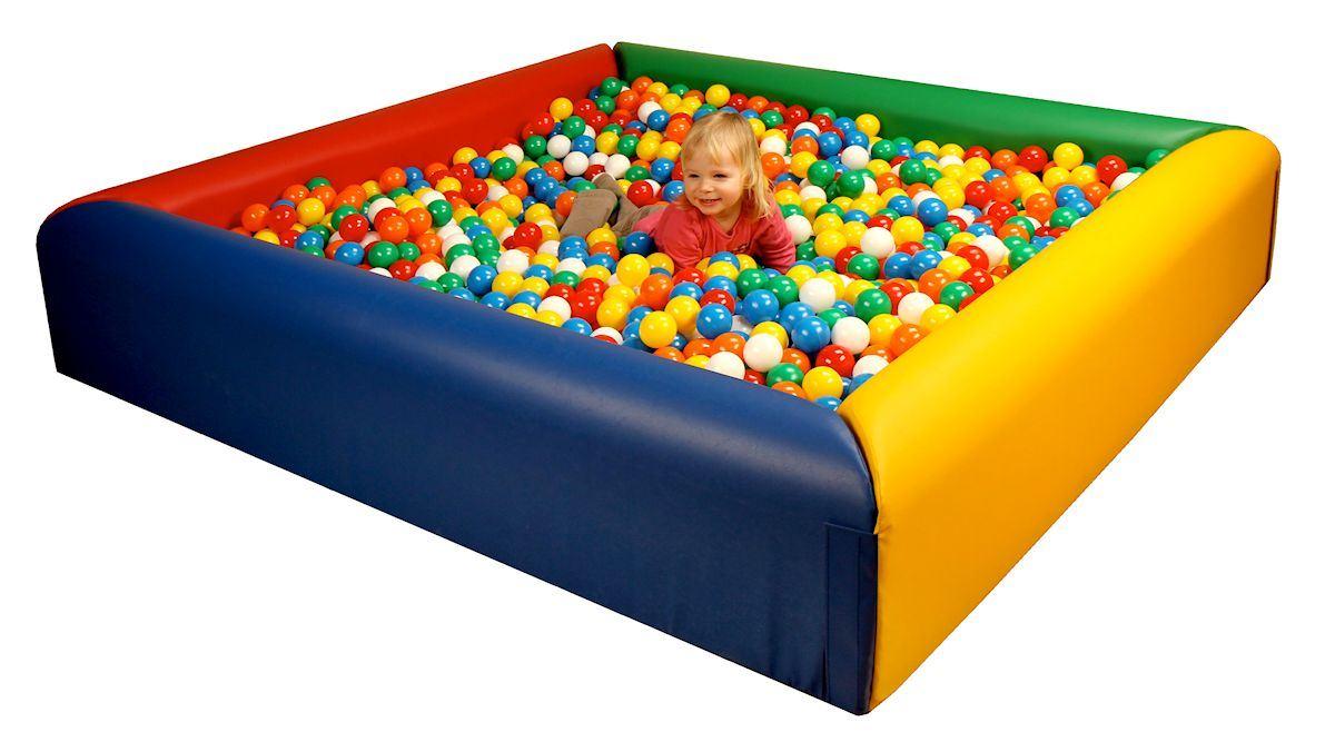 Regenbogen-Ballbad - Außenmaß Ballbad ca. 190x190cm