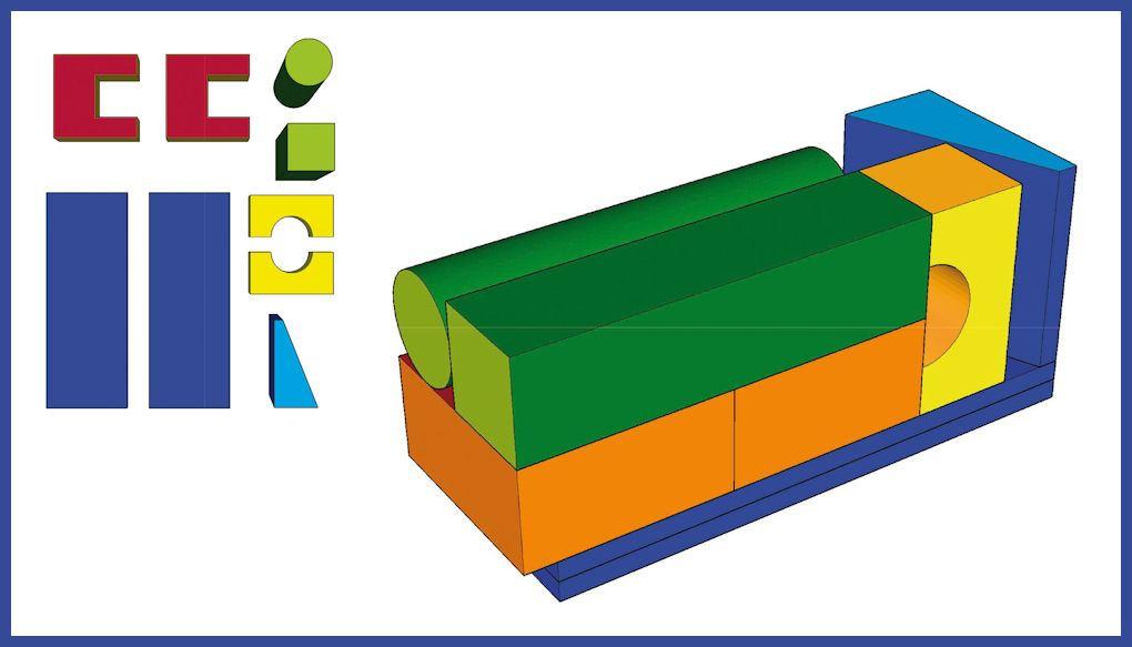 Baumodul MAXI 9-teilig - nach DIN EN 71