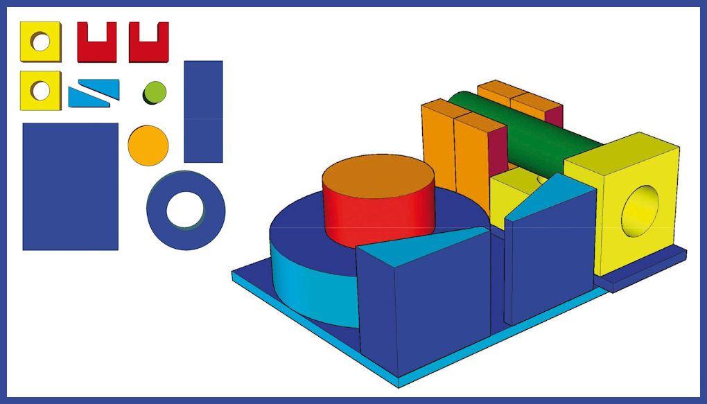 Baumodul MAXI 11-teilig nach DIN EN 71