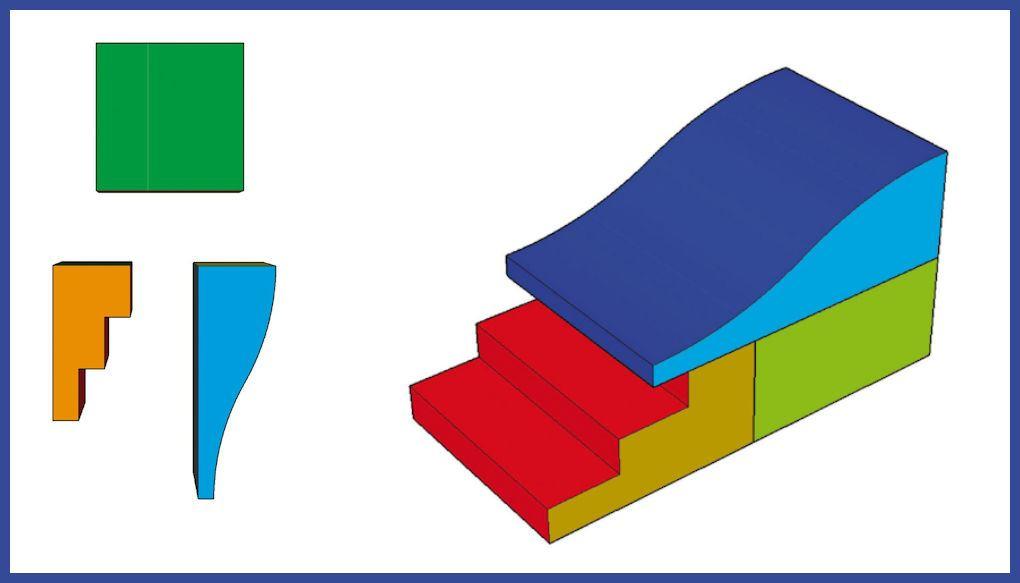 Baumodul MAXI 3-teilig - nach DIN EN 71