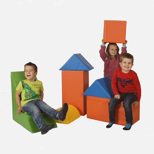 Bausteinsatz MAXI 7-tlg. - Motorik-Bausteine für Kinder ab 4 Jahren