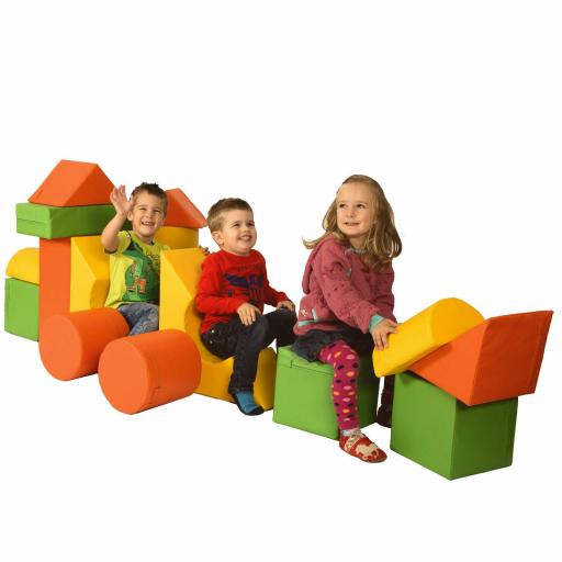 Bausteinsatz MEDI 18-tlg. - Motorik-Bausteine für Kinder ab 2 Jahren