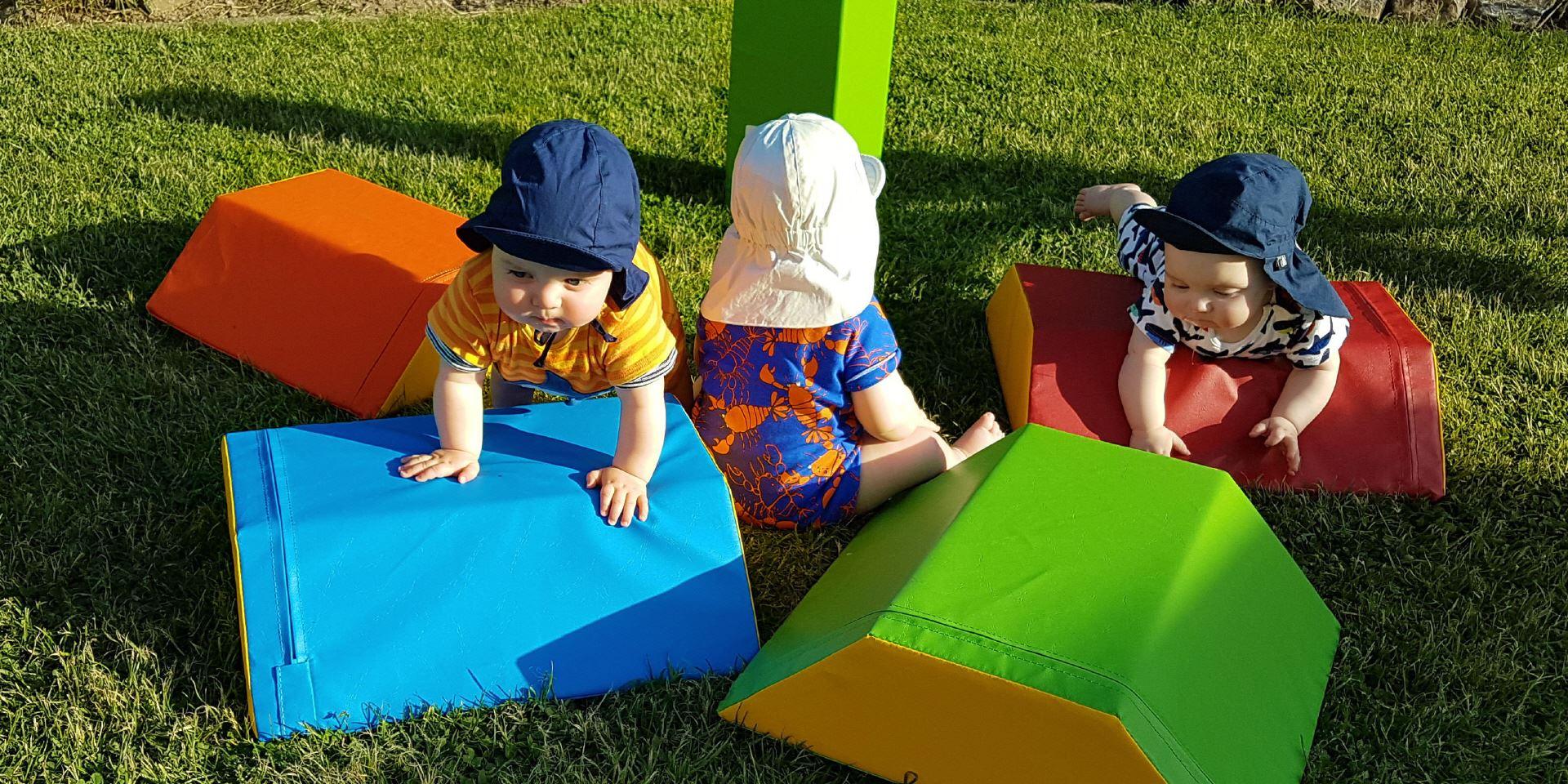 Trapezwürfel für Kleinkinder - Balancierwürfel und Trapezelemente