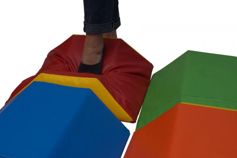 Trapezwürfel-Element sehr weich - Bausteinsatz Balancierwürfel und Trapezelemente