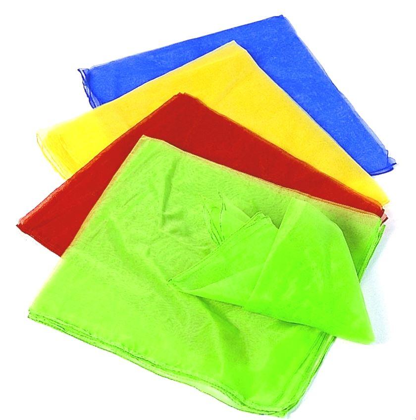 Jongliertücher - farbig - hochwertiges leichtes Chiffontuch