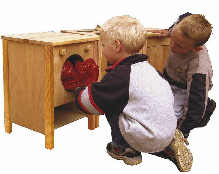 Spielküche Frieda mit Waschmaschine - in liebevoller Detailarbeit für großen Spielspaß hergestellt