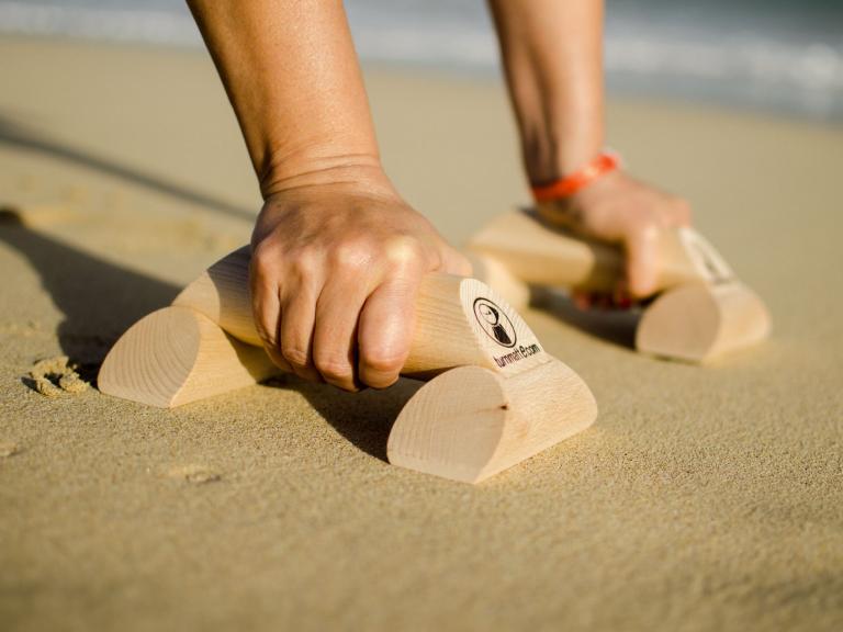 Handstandklötze - Parallettes Base - für Übungen am Strand 