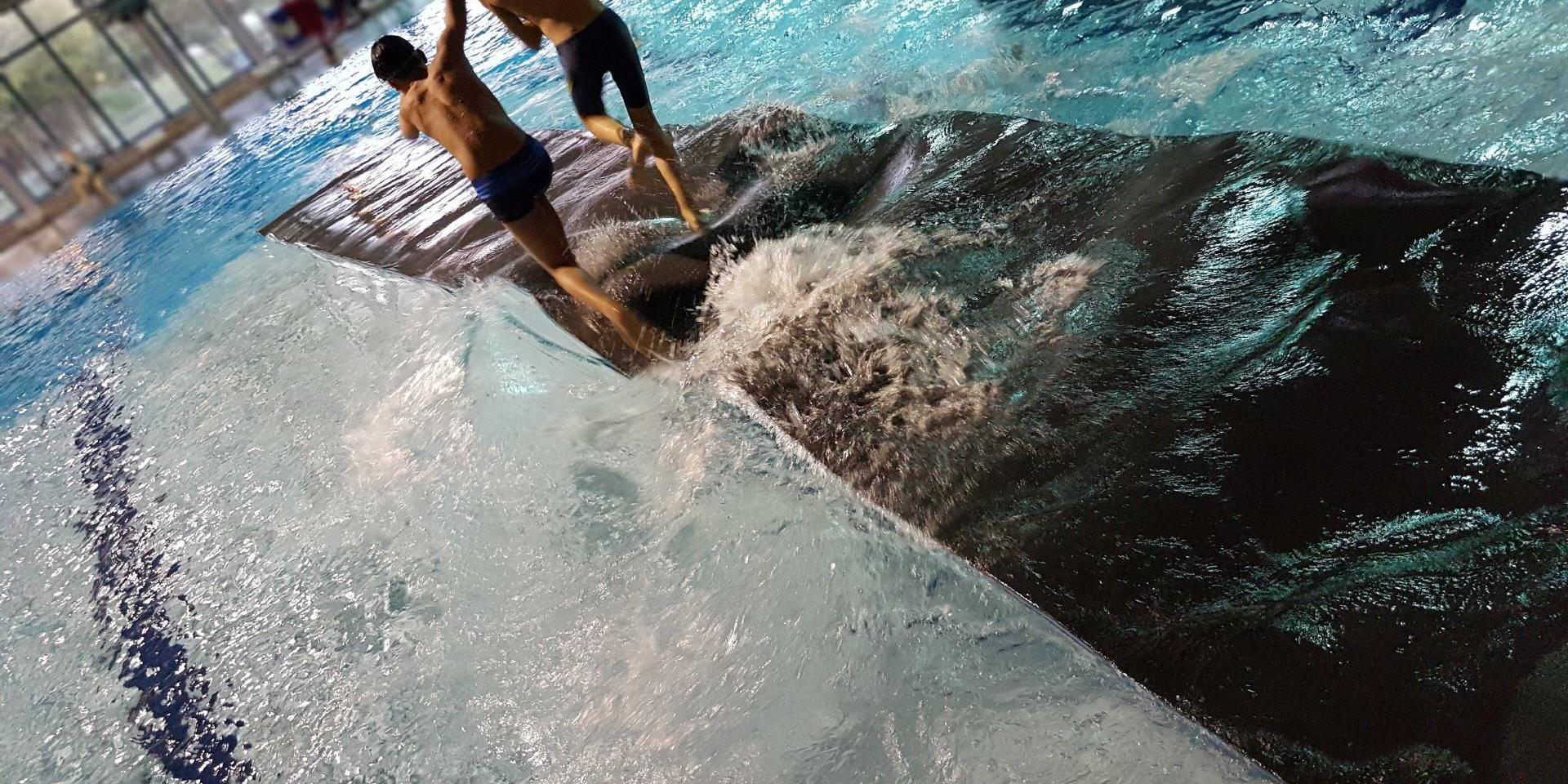 Wasserlaufmatte - Wettrennen auf Wassermatte für Spiel und Spaß und um motorische Fähigkeiten zu entwickeln