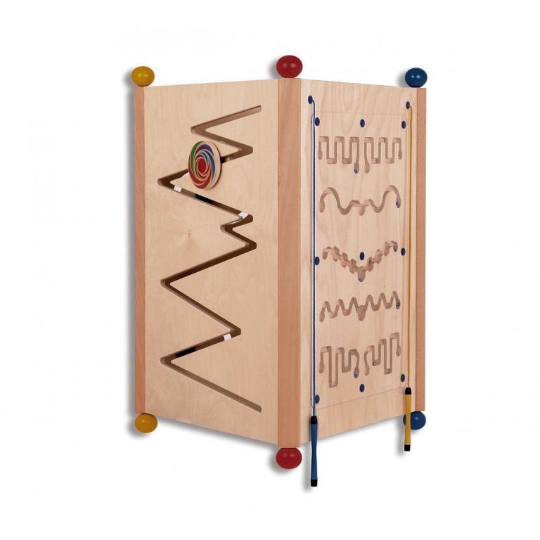 Wandelement Tower - Natur - mit 3 Seiten - 3 Elemente aus Birkenschichtholz