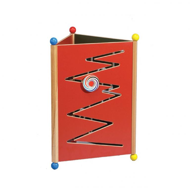 Wandelement Tower - rote Seite - 3 Elemente aus kratzfestem MDF-Holz